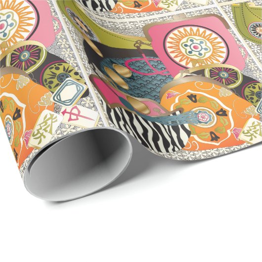 Mah Jongg Purses Geschenkpapier (Rolleneckpunkt)
