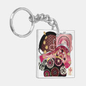 Mah Jongg Purses Red/Blue Schlüsselanhänger (Vorderseite links)