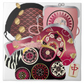 Mah Jongg Purses Red Tile Fliese (Vorderseite)