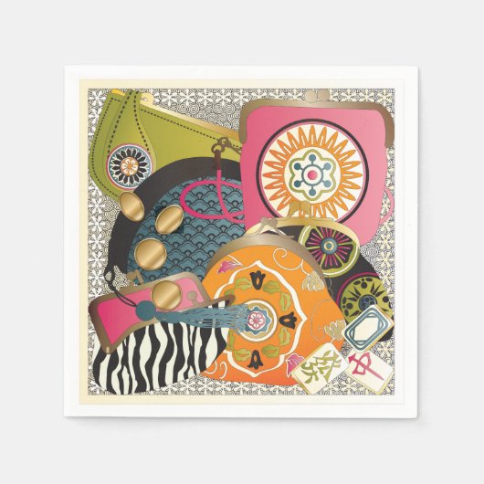 Mah Jongg Purses Serviette (Vorderseite)