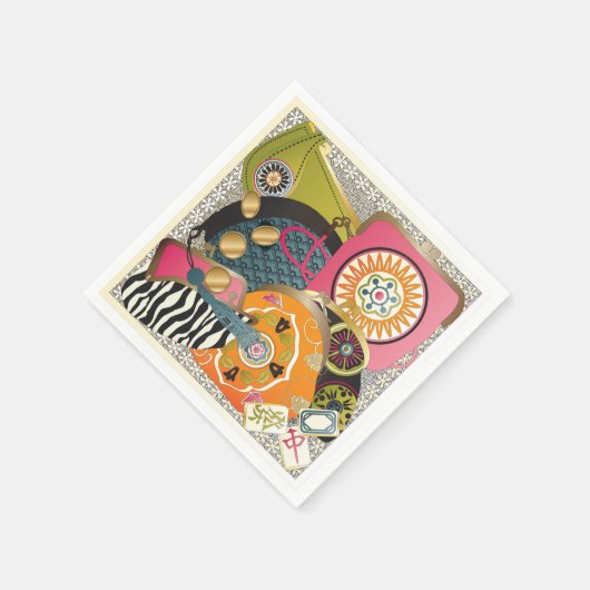 Mah Jongg Purses Serviette (Ecke)