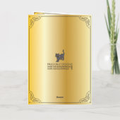 Mah Jongg Red Cabinet Birthday Card Dankeskarte (Rückseite)