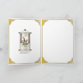 Mah Jongg Red Cabinet Blank Card Dankeskarte (Innenseite)