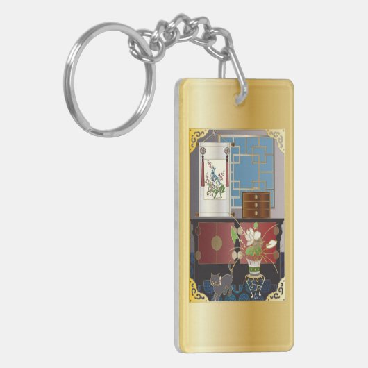 Mah Jongg Red Cabinet Schlüsselanhänger (Vorderseite links)