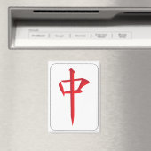 Mah Jongg Red Dragon Magnet (In Situ (Geschirrspüler))