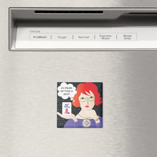 Mah Jongg Redewendungen Cracks Magnet (In Situ (Geschirrspüler))