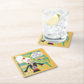 Mah Jongg-Redewendungen, die sich vorspringen Rechteckiger Pappuntersetzer (Vor Ort)