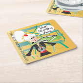 Mah Jongg-Redewendungen, die sich vorspringen Rechteckiger Pappuntersetzer (angewinkelt)