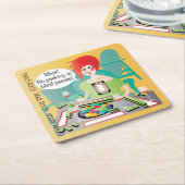 Mah Jongg Redewendungen Flüchtige Blick Pass Rechteckiger Pappuntersetzer (angewinkelt)