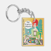 Mah Jongg Redewendungen Flüchtige Blick Pass Schlüsselanhänger (Vorderseite links)