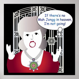 Mah Jongg Redewendungen Heaven Poster
