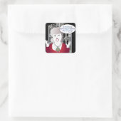 Mah Jongg Redewendungen Heaven Quadratischer Aufkleber (Tasche)