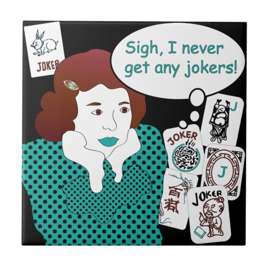 Mah Jongg Redewendungen Jokers Tile Fliese (Vorderseite)