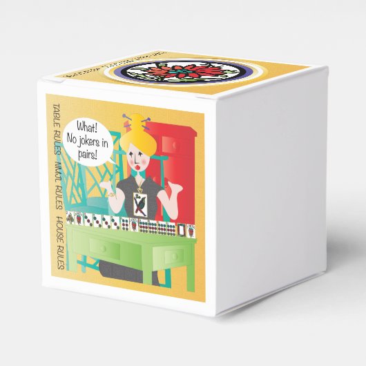 Mah Jongg Redewendungen Keine Joker Geschenkschachtel (Vorderseite)