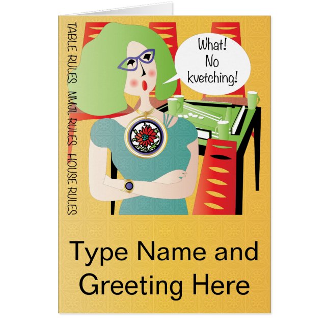 Mah Jongg Redewendungen Kvetching (Vorne)