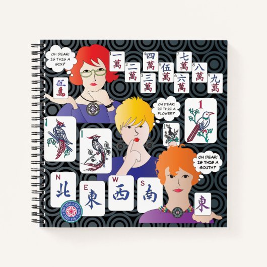 Mah Jongg Redewendungen Oh Liebes Notebook Notizblock (Vorderseite)