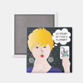 Mah Jongg Redewendungen One Bam Magnet (Vorderseite/Rückseite)