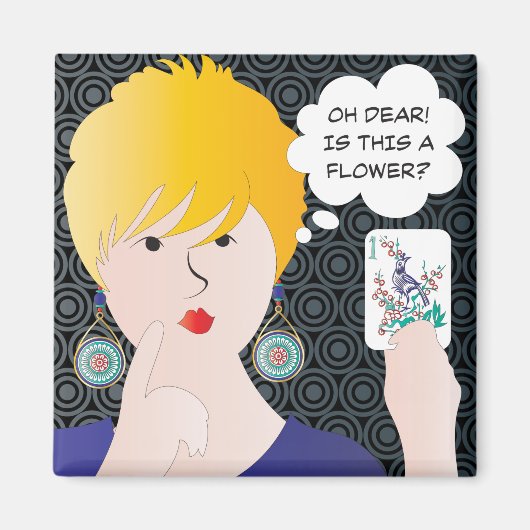 Mah Jongg Redewendungen One Bam Magnet (Vorne)