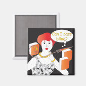 Mah Jongg Redewendungen Pass Blind Magnet (Vorderseite/Rückseite)