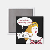 Mah Jongg Redewendungen Winds Magnet (Vorderseite/Rückseite)