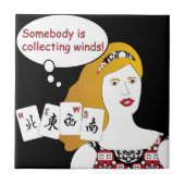 Mah Jongg Redewendungen Winds Tile Fliese (Vorderseite)