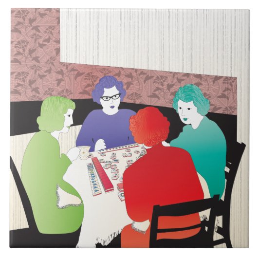 Mah Jongg Retro2 Fliese (Vorderseite)