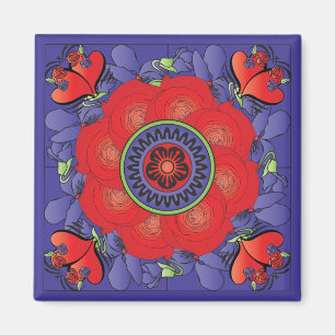 Mah Jongg Rose Magnet