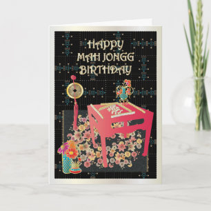 Mah Jongg Roter Tisch Karte