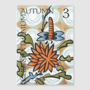 Mah Jongg Saasons Autumn Magnet Card