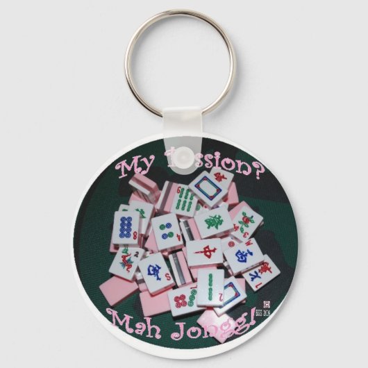 mah jongg Schlüsselkette Schlüsselanhänger (Vorderseite)