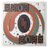 Mah Jongg Snake 2025 Keramik Tile Fliese (Vorderseite)