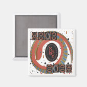 Mah Jongg Snake 2025 Magnet (Vorderseite/Rückseite)