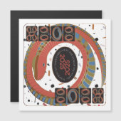 Mah Jongg Snake 2025 Magnet-Karte Magnetkarte (Vorne/Hinten)