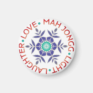 Mah Jongg Snowflake Magnet