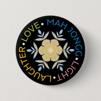 Mah Jongg Snowflakes Button