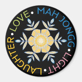 Mah Jongg Snowflakes Magnet (Vorne)