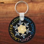 Mah Jongg Snowflakes Schlüsselanhänger (Rückseite)