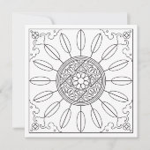 Mah Jongg Sternexplosion Dots Card zum Färben (Vorderseite)