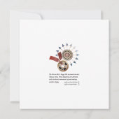 Mah Jongg Sternexplosion Dots Flat Card Einladung (Rückseite)