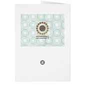 Mah Jongg Sternexplosion Dots Geburtstagkarte (Hinten)