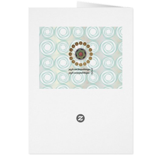 Mah Jongg Sternexplosion Dots Geburtstagkarte (Hinten)