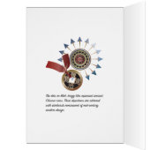 Mah Jongg Sternexplosion Dots Geburtstagkarte (Innen (Links))