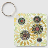 Mah Jongg Sternexplosion Dots Schlüsselanhänger (Vorderseite)