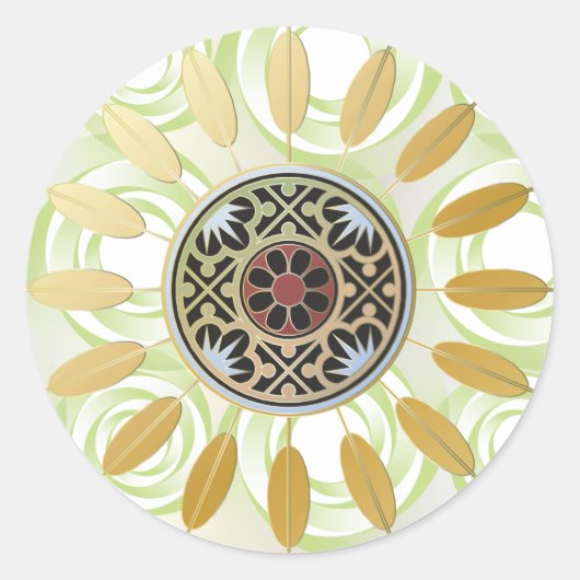 Mah Jongg Sternexplosion Dots Stickers (Vorderseite)