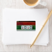 Mah-Jongg-Sucht Adressaufkleber (Insitu)