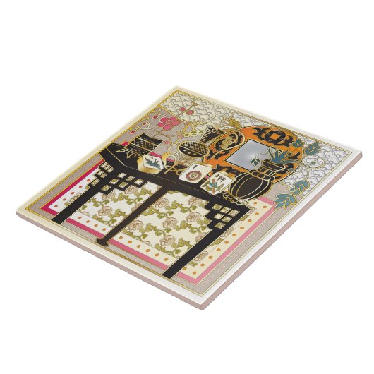 Mah Jongg Table Fliese (Seite)