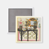 Mah Jongg Table Magnet (Vorderseite/Rückseite)