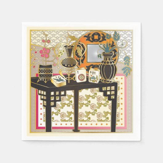 Mah Jongg Table Serviette (Vorderseite)