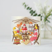 Mah Jongg Tea Party Einladung (Stehend Vorderseite)