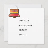 Mah Jongg Tea Party Einladung (Rückseite)